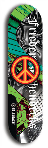 Friedenszeichen #7: Limited Edition, Black Logo Skateboard Deck