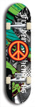 Friedenszeichen #7: Limited Edition, Black Logo Skateboard Deck