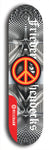 Friedenszeichen #8: Limited Edition, Red Logo Skateboard Deck