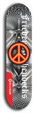 Friedenszeichen #8: Limited Edition, Red Logo Skateboard Deck