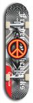 Friedenszeichen #8: Limited Edition, Red Logo Skateboard Deck