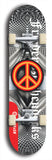 Friedenszeichen #8: Limited Edition, Red Logo Skateboard Deck