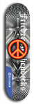 Friedenszeichen #8: Limited Edition, Blue Logo Skateboard Deck
