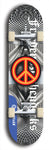 Friedenszeichen #8: Limited Edition, Blue Logo Skateboard Deck