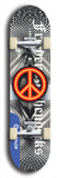 Friedenszeichen #8: Limited Edition, Blue Logo Skateboard Deck