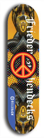 Friedenszeichen #9: Limited Edition, Blue Logo Skateboard Deck