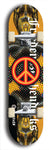 Friedenszeichen #9: Limited Edition, Black Logo Skateboard Deck