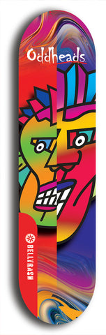 Oddheads #19: Red Logo Skateboard Deck