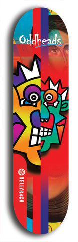 Oddheads #20: Red Logo Skateboard Deck