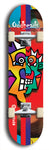 Oddheads #20: Red Logo Skateboard Deck