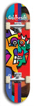 Oddheads #20: Blue Logo Skateboard Deck