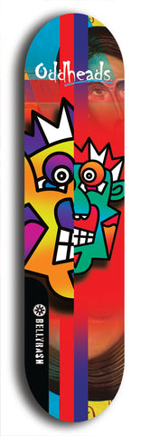 Oddheads #20: Black Logo Skateboard Deck