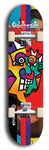 Oddheads #20: Black Logo Skateboard Deck