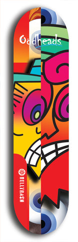 Oddheads #21: Red Logo Skateboard Deck