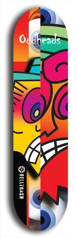 Oddheads #21: Black Logo Skateboard Deck