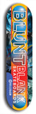 Blunt Blank #10: Limited Edition, Blue Logo Skateboard Deck
