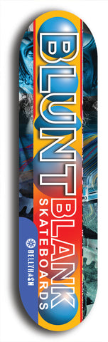 Blunt Blank #10: Limited Edition, Blue Logo Skateboard Deck