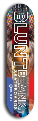 Blunt Blank #11: Limited Edition, Blue Logo Skateboard Deck