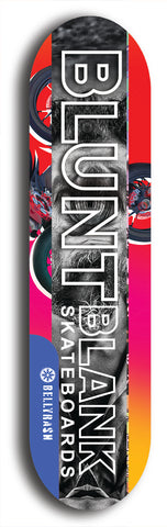 Blunt Blank #12: Limited Edition, Blue Logo Skateboard Deck