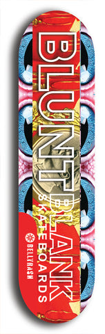 Blunt Blank #14: Limited Edition, Red Logo Skateboard Deck