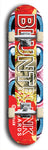 Blunt Blank #14: Limited Edition, Red Logo Skateboard Deck