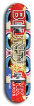 Blunt Blank #14: Limited Edition, Blue Logo Skateboard Deck