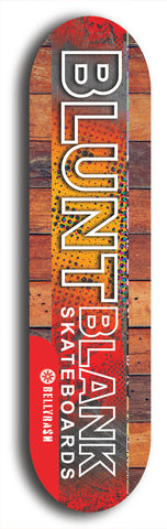 Blunt Blank #16: Limited Edition, Red Logo Skateboard Deck