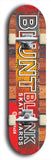 Blunt Blank #16: Limited Edition, Red Logo Skateboard Deck