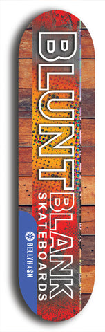 Blunt Blank #16: Limited Edition, Blue Logo Skateboard Deck
