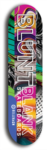 Blunt Blank #17: Limited Edition, Blue Logo Skateboard Deck