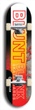 North American maple skateboard deck designed by underground artist BellyRash -- available in widths between 7.5 to 8.5 inches in both mellow concave and steep concave shapes. Artwork: street art and street artist and the BellyRash Blunt Blank skateboard deck logo