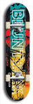 North American maple skateboard deck designed by underground artist BellyRash -- available in widths between 7.5 to 8.5 inches in both mellow concave and steep concave shapes. Artwork: street art and street artist and the BellyRash Blunt Blank skateboard deck logo