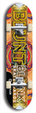 North American maple skateboard deck designed by underground artist BellyRash -- available in widths between 7.5 to 8.5 inches in both mellow concave and steep concave shapes. Artwork: street art and street artist and the BellyRash Blunt Blank skateboard deck logo