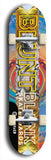 North American maple skateboard deck designed by underground artist BellyRash -- available in widths between 7.5 to 8.5 inches in both mellow concave and steep concave shapes. Artwork: street art and street artist and the BellyRash Blunt Blank skateboard deck logo