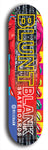 North American maple skateboard deck designed by underground artist BellyRash -- available in widths between 7.5 to 8.5 inches in both mellow concave and steep concave shapes. Artwork: street art and street artist and the BellyRash Blunt Blank skateboard deck logo