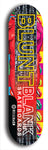 North American maple skateboard deck designed by underground artist BellyRash -- available in widths between 7.5 to 8.5 inches in both mellow concave and steep concave shapes. Artwork: street art and street artist and the BellyRash Blunt Blank skateboard deck logo