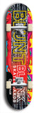 North American maple skateboard deck designed by underground artist BellyRash -- available in widths between 7.5 to 8.5 inches in both mellow concave and steep concave shapes. Artwork: street art and street artist and the BellyRash Blunt Blank skateboard deck logo