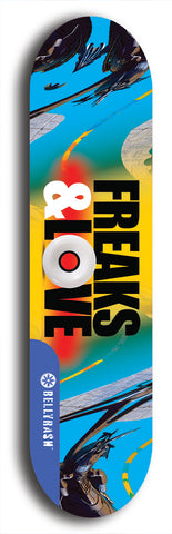 Freaks & Love #1: Limited Edition, Blue Logo Skateboard Deck
