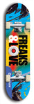 Freaks & Love #1: Limited Edition, Blue Logo Skateboard Deck