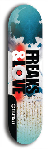 Freaks & Love #3: Limited Edition, Black Logo Skateboard Deck