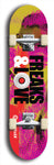 Freaks & Love #5: Limited Edition, Red Logo Skateboard Deck