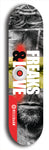 Freaks & Love #6: Limited Edition, Red Logo Skateboard Deck