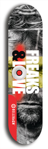 Freaks & Love #6: Limited Edition, Red Logo Skateboard Deck