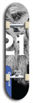 Twenty-One #1: Limited Edition, Blue Logo Skateboard Deck