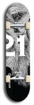 Twenty-One #1: Limited Edition, Black Logo Skateboard Deck