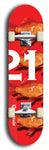 Twenty-One #10: Limited Edition, Red Logo Skateboard Deck