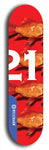 Twenty-One #10: Limited Edition, Blue Logo Skateboard Deck