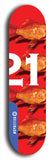 Twenty-One #10: Limited Edition, Blue Logo Skateboard Deck