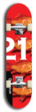Twenty-One #10: Limited Edition, Black Logo Skateboard Deck