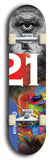 Twenty-One #4: Limited Edition, Blue Logo Skateboard Deck